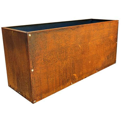 Corten Steel Rectangular Planter Box – DIY CARTEL